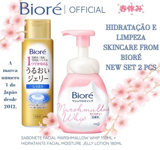 Limited Set 2pcs Hidratação e Limpeza Skincare Bioré Promotional